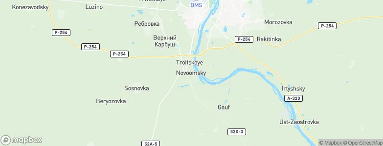 Novoomskiy, Russia Map