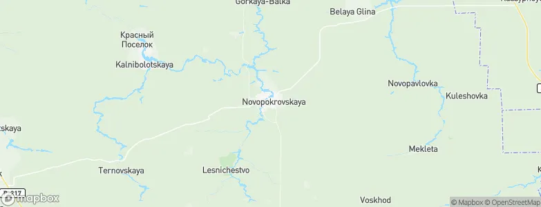 Novopokrovskaya, Russia Map