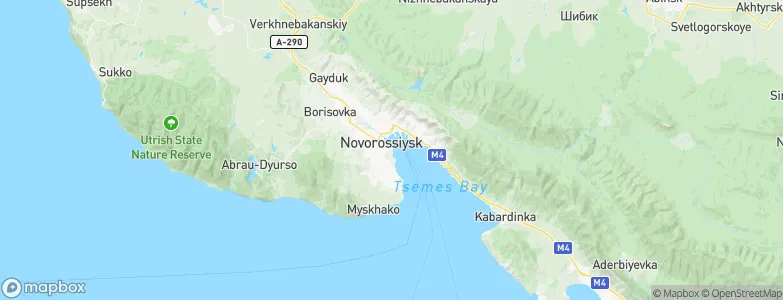 Novorossiyka, Russia Map