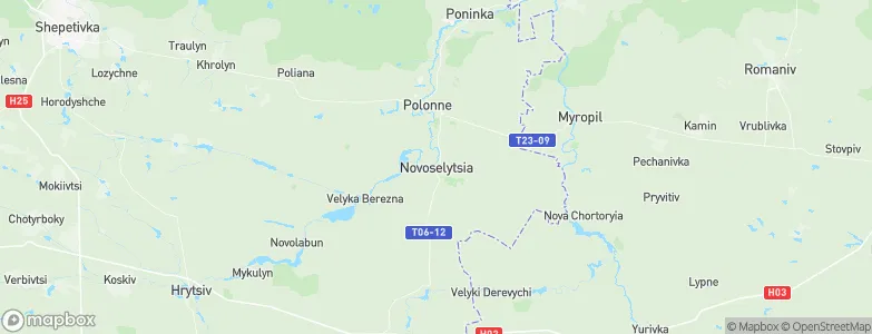 Novoselytsya, Ukraine Map