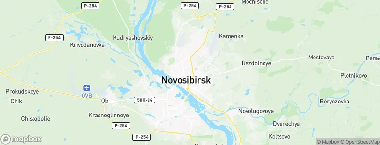 Novosibirsk, Russia Map