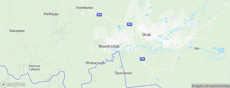 Novotroitsk, Russia Map