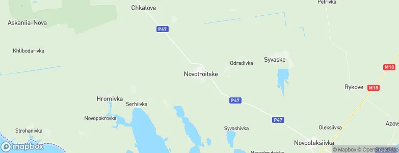 Novotroyits’ke, Ukraine Map