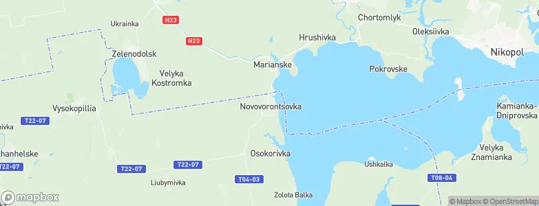 Novovorontsovka, Ukraine Map