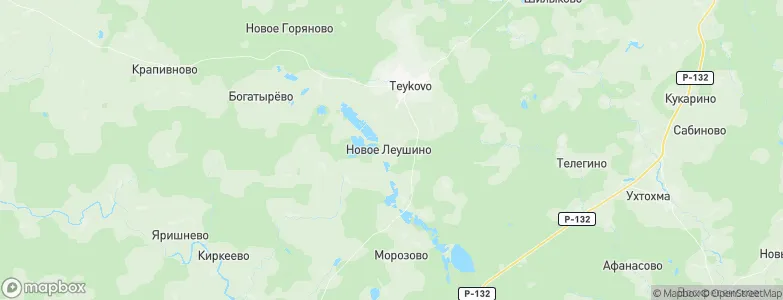 Novoye Leushino, Russia Map