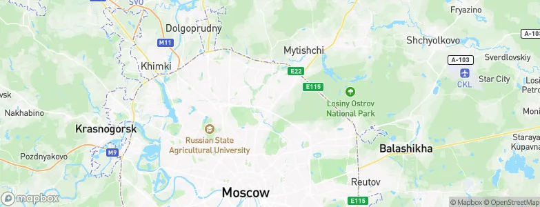 Novoye Rostokino, Russia Map