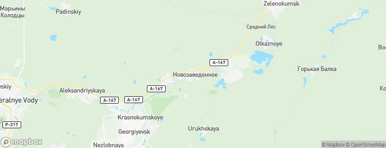 Novozavedennoye, Russia Map
