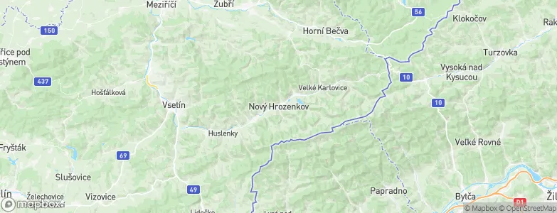 Nový Hrozenkov, Czechia Map