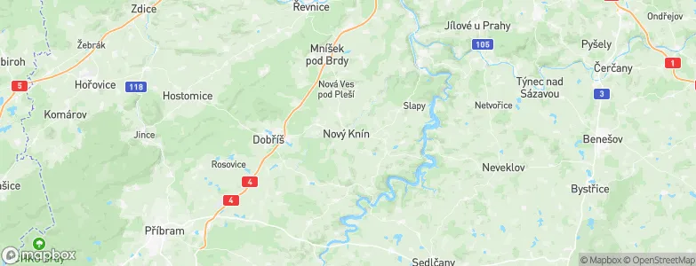 Nový Knín, Czechia Map