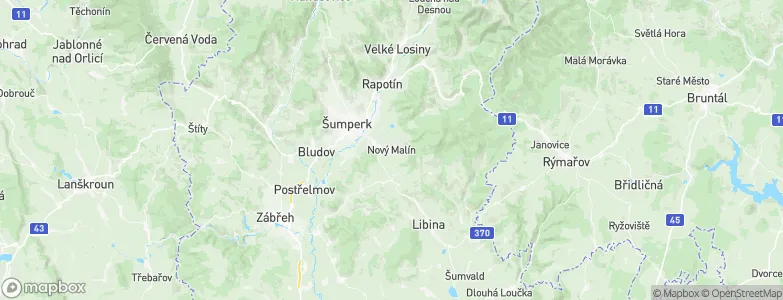 Nový Malín, Czechia Map