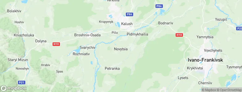 Novytsya, Ukraine Map