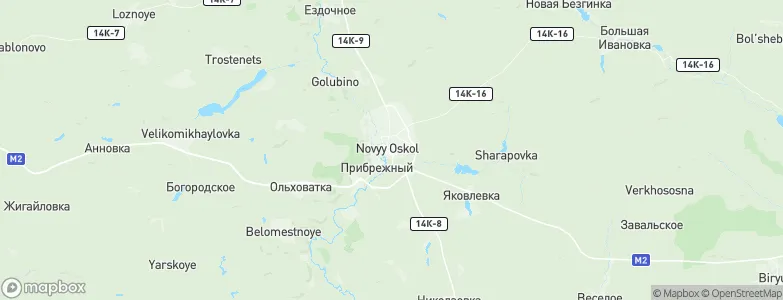 Novyy Oskol, Russia Map