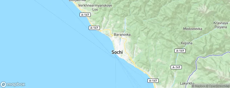 Novyy Sochi, Russia Map