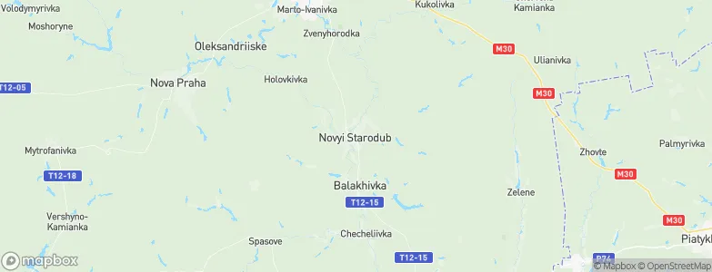 Novyy Starodub, Ukraine Map