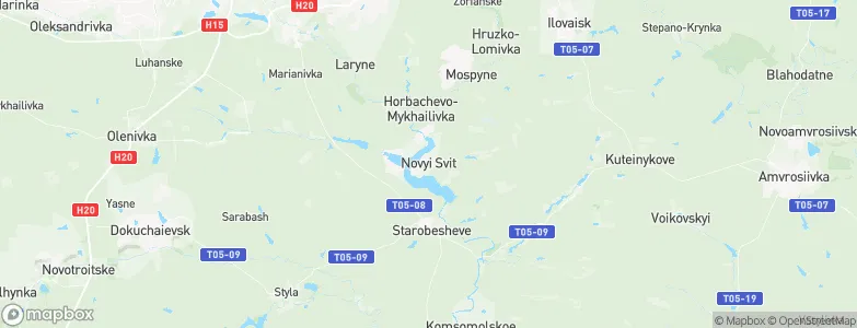 Novyy Svit, Ukraine Map
