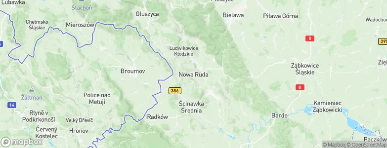 Nowa Ruda, Poland Map