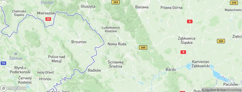 Nowa Ruda, Poland Map