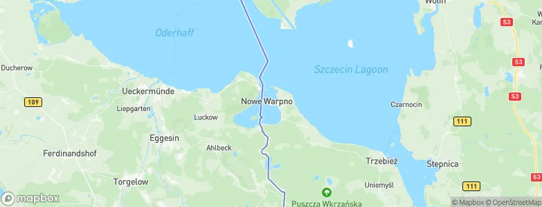 Nowe Warpno, Poland Map