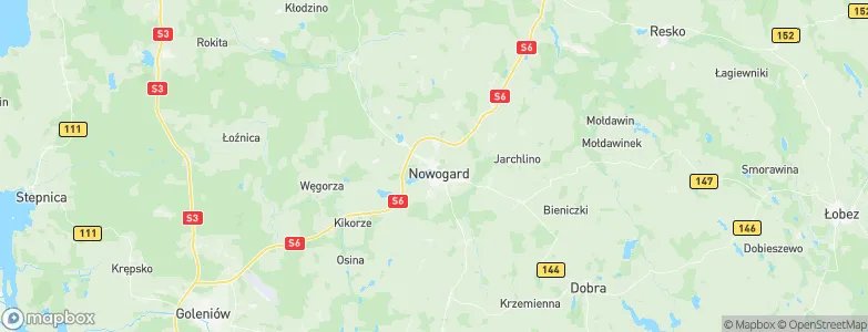 Nowogard, Poland Map