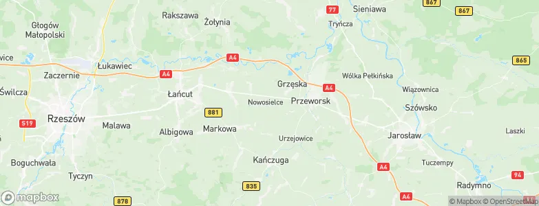 Nowosielce, Poland Map