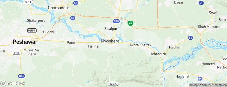 Nowshera, Pakistan Map