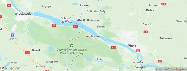 Nowy Duninów, Poland Map