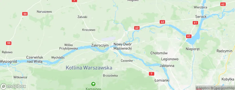 Nowy Dwór Mazowiecki, Poland Map