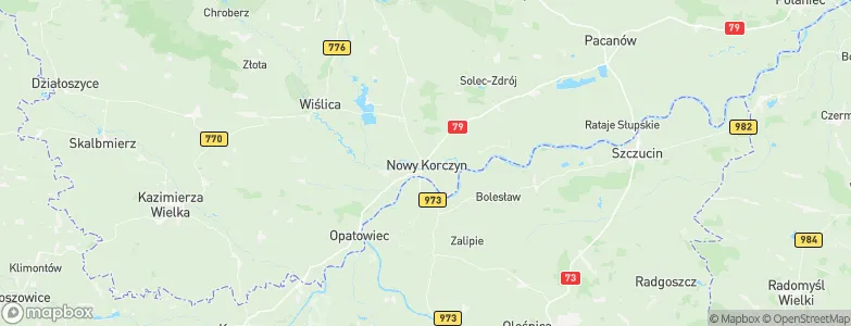 Nowy Korczyn, Poland Map