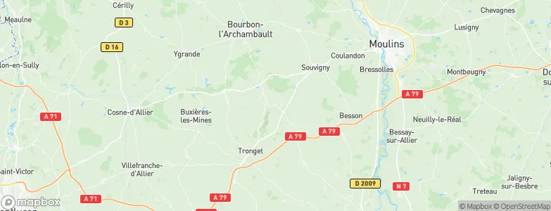 Noyant-d'Allier, France Map
