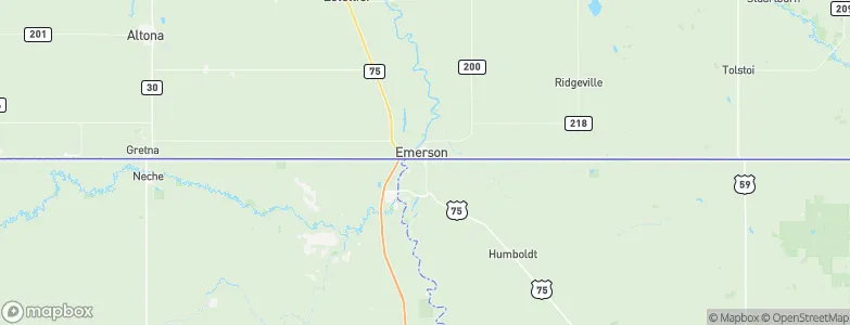 Noyes, United States Map