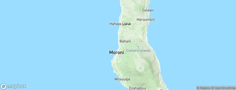 Ntsoudjini, Comoros Map