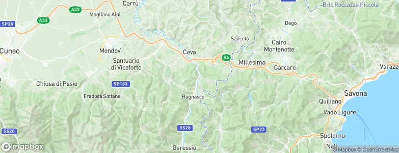 Nucetto, Italy Map