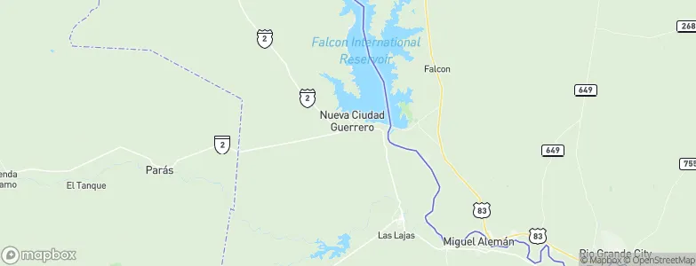Nueva Ciudad Guerrero, Mexico Map