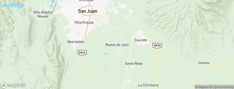 Nueve de Julio, Argentina Map