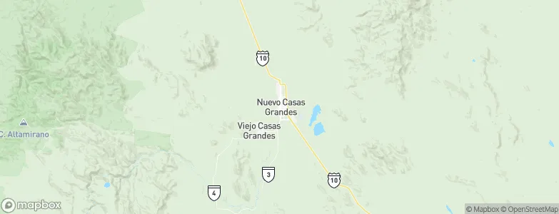 Nuevo Casas Grandes, Mexico Map