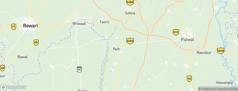 Nūh, India Map