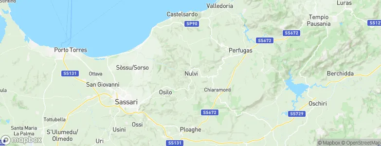 Nulvi, Italy Map