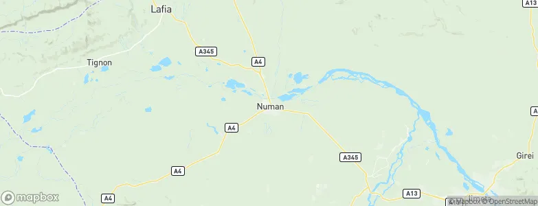 Numan, Nigeria Map