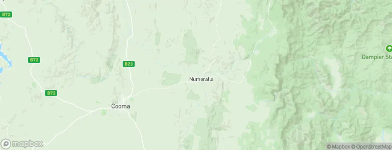 Numeralla, Australia Map