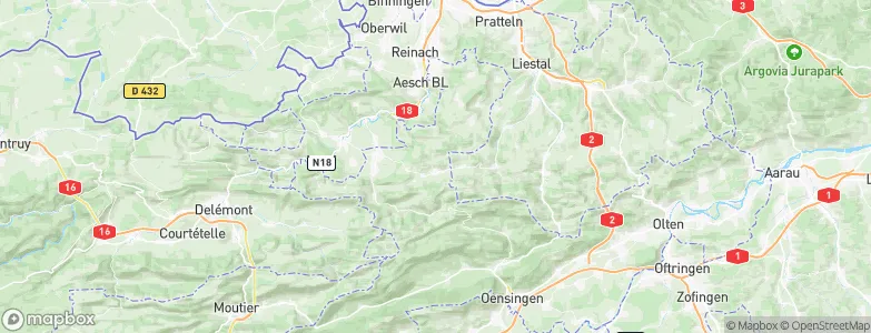 Nunningen, Switzerland Map