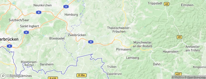 Nünschweiler, Germany Map