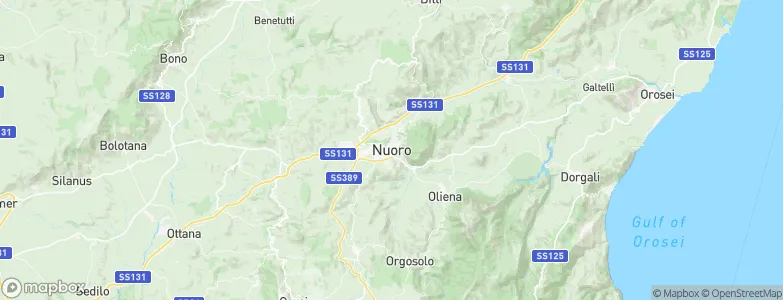 Nuoro, Italy Map
