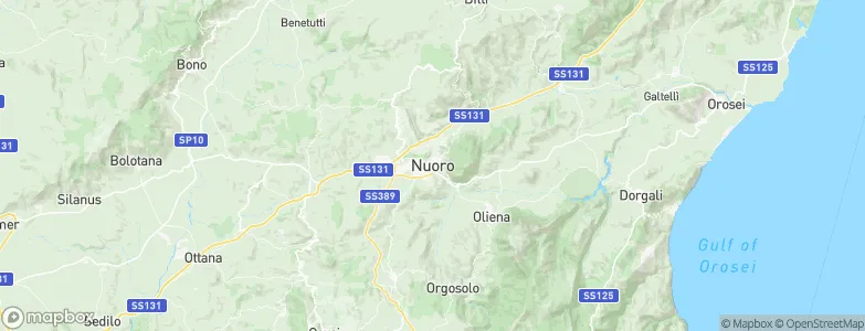 Nuoro, Italy Map
