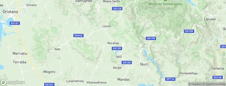 Nurallao, Italy Map