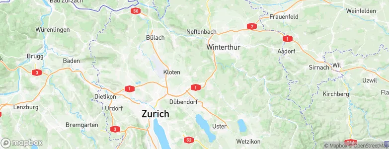 Nürensdorf, Switzerland Map