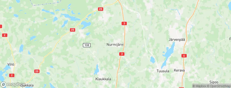 Nurmijärvi, Finland Map