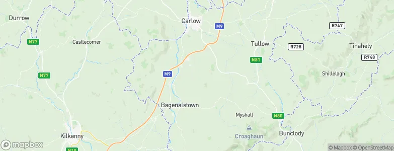 Nurney, Ireland Map