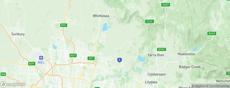 Nutfield, Australia Map