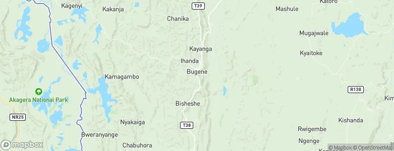 Nyakahanga, Tanzania Map