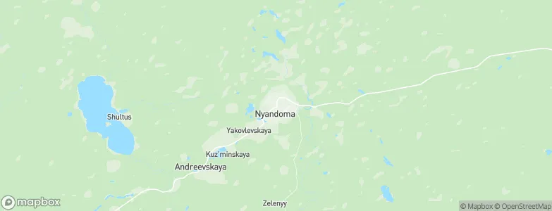 Nyandoma, Russia Map